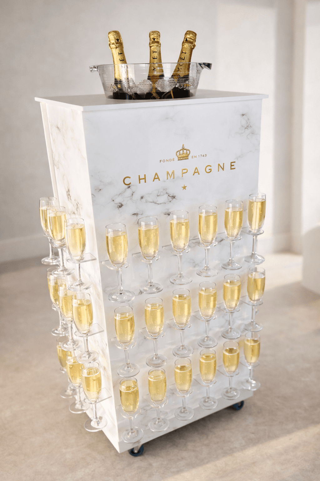 Champagne cart & tower