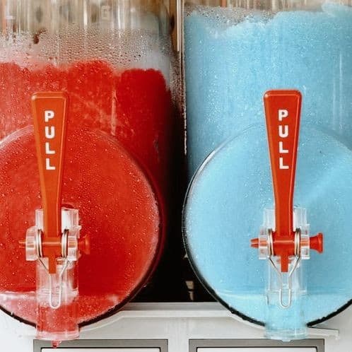 Slush service close-up